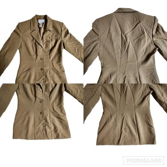 Liz Claiborne Suits lined collared blazer jacket sz 6 - Picture 3 of 13